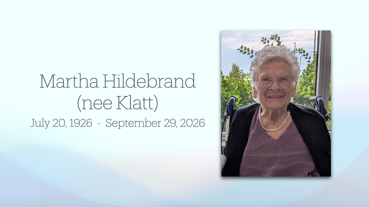 Martha Hildebrand funeral