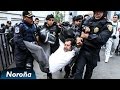 Policía Reprime a Fernández Noroña y Manifestantes en el Senado.