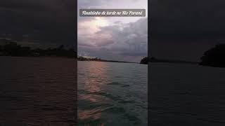 Essa é a divisa dos três estados PR, SP e MS, início da noite. #interiorsp #rioparana #pesca #Deus