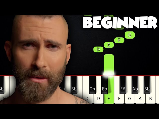 Memories - Maroon 5 | BEGINNER PIANO TUTORIAL + SHEET MUSIC by Betacustic class=