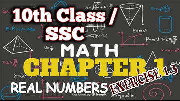 10th class math || SSC math || chapter 1 real numbers exercise 1.3