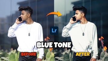 How to edit Lightroom Mobile BLUE TONE Premium Presets Color Grading Tutorial - Shan Creator