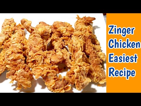 Zinger Chicken Easiest Recipe| KFC Style Zinger Chicken | Crispy Crunchy Zinger Chicken