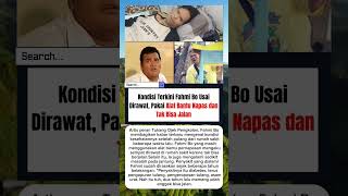 Kondisi Fahmi BO usai di rawat , Pakai alat bantu napas dan tak bisa jalan