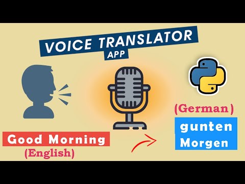 Python project: Voice Translator App using Python ( 25 lines )