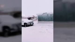 Aqui en Guymon OK Nevando