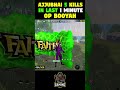 AJJUBHAI 5 KILLS IN LAST ZONE OP BOOYAH - GARENA FREE FIRE #shorts