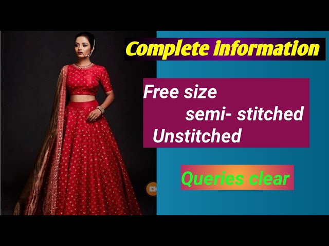 Complete information of Free Size, Semi-stitched , Unstitched queries  solved 