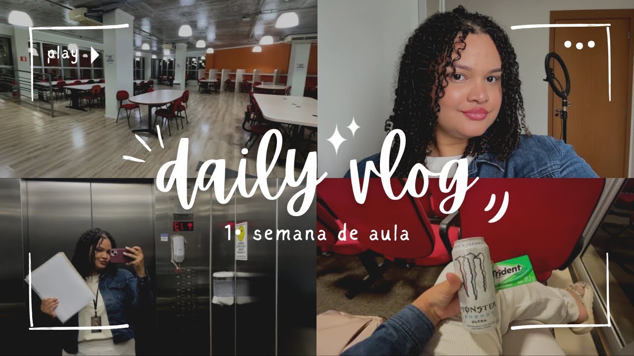 Daily Vlog - PRIMEIRA SEMANA NA FACULDADE DE DIREITO | 1• semestre 