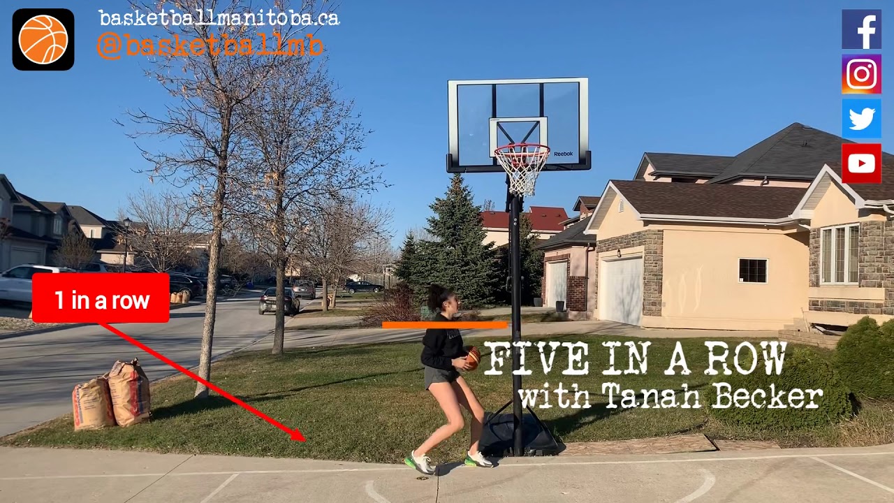 Basketball Manitoba Driveway Drills with Tanah Becker 5 in a Row