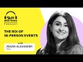 The roi of inperson events