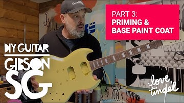 DIY Guitar Build PART 3: Priming the Body & First Coat of Paint /// STAY CREATIVE