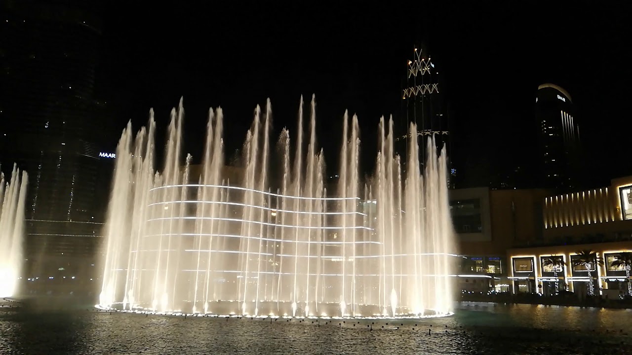 Dubai fountain live show YouTube