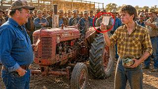 They Laughed When Boy Bid on Junk Tractor at Auction...Until It Started Running