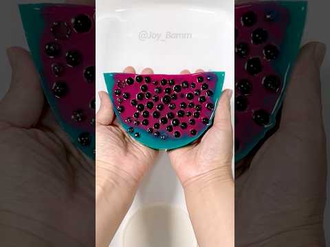 🍉⚫️#ASMR #Orbeez #Stress ball #개구리알