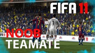 FIFA 2011 When my Teamate is Noob Multiplayer Offline Lan