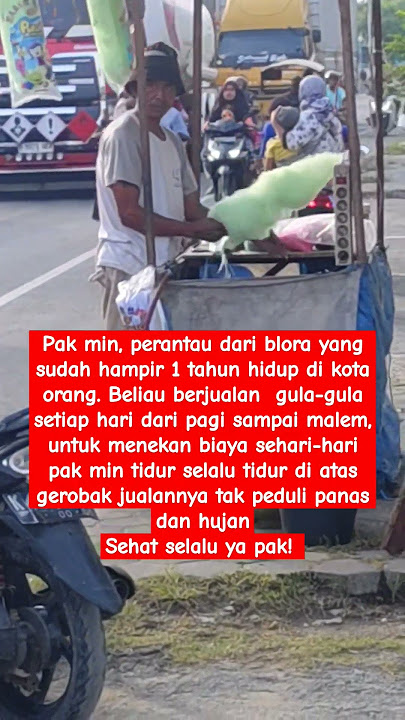 tidur diatas gerobak jualannya selama hampir 1 tahun #shorts #pejuangnafkah #sosial