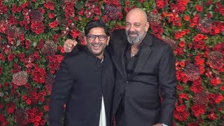 Sanjay Dutt And Arshad Warsi | Munna Bhai And Circuit At Deepika - Ranveer Wedding Reception Mumbai