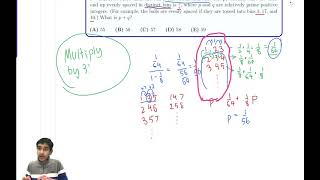 2021 AMC 12B #23 (Using Probabilities and Geometric Sequence)