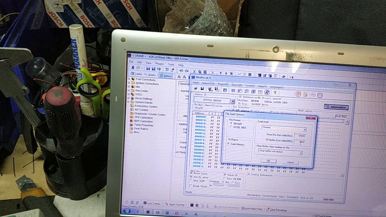 Запись прошивки Хонда обд1 часть1