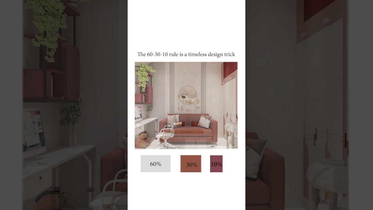 60-30-10 Rule in Interior Design