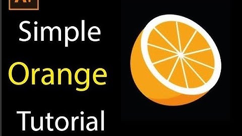 Orange tutorial in Adobe Illustrator - 1 minute tutorial for beginner #illustrator #orange#tutorial