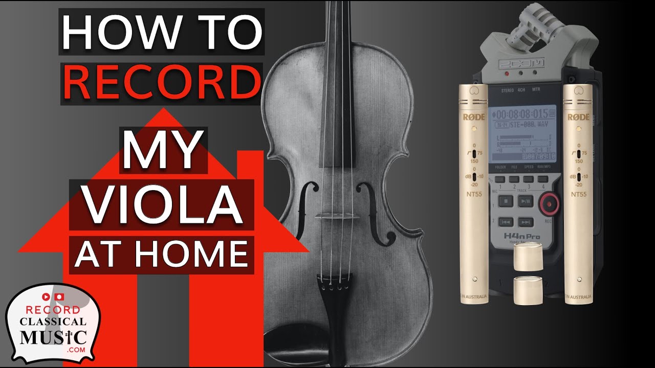 How to record my viola at home: Zoom H4n Pro & RODE NT55 OMNI PAIR ONLY. recordclassicalmusic.com