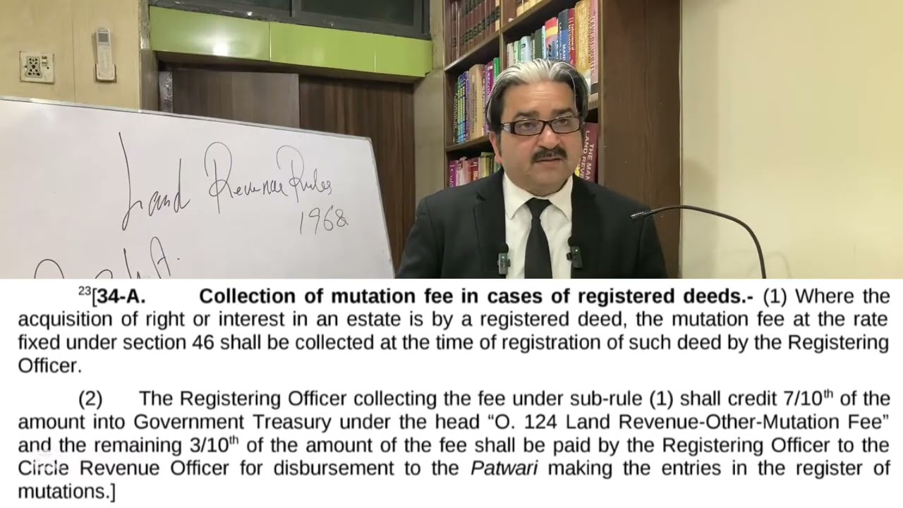 R.34A of The West Pakistan Land Revenue Rules,1968 #kung 