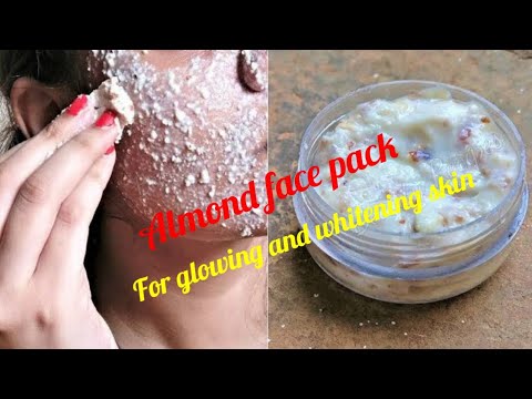Almond face pack for glowing skin /spotless skin