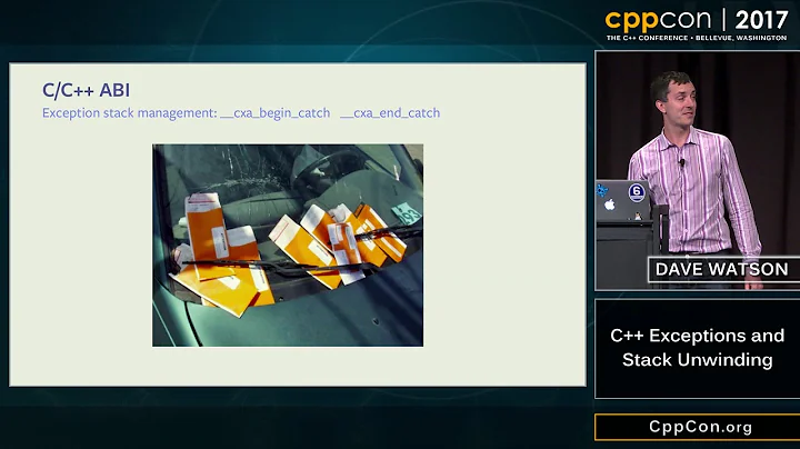 CppCon 2017: Dave Watson “C++ Exceptions and Stack Unwinding”