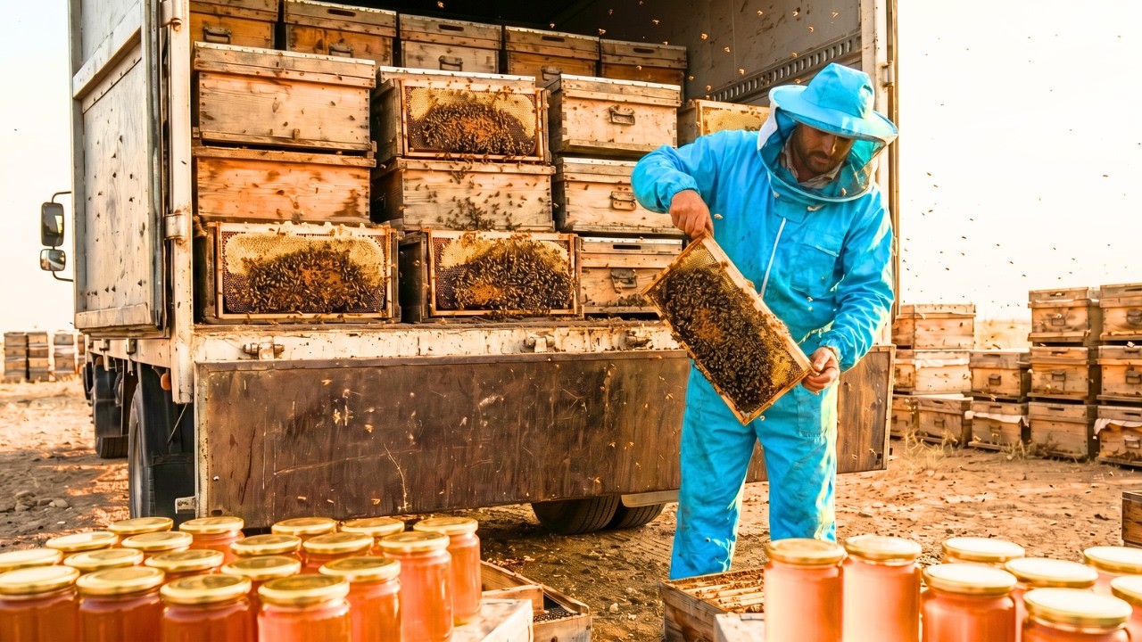 How Beekeepers Move 10 Million Bees Across America Every Spring