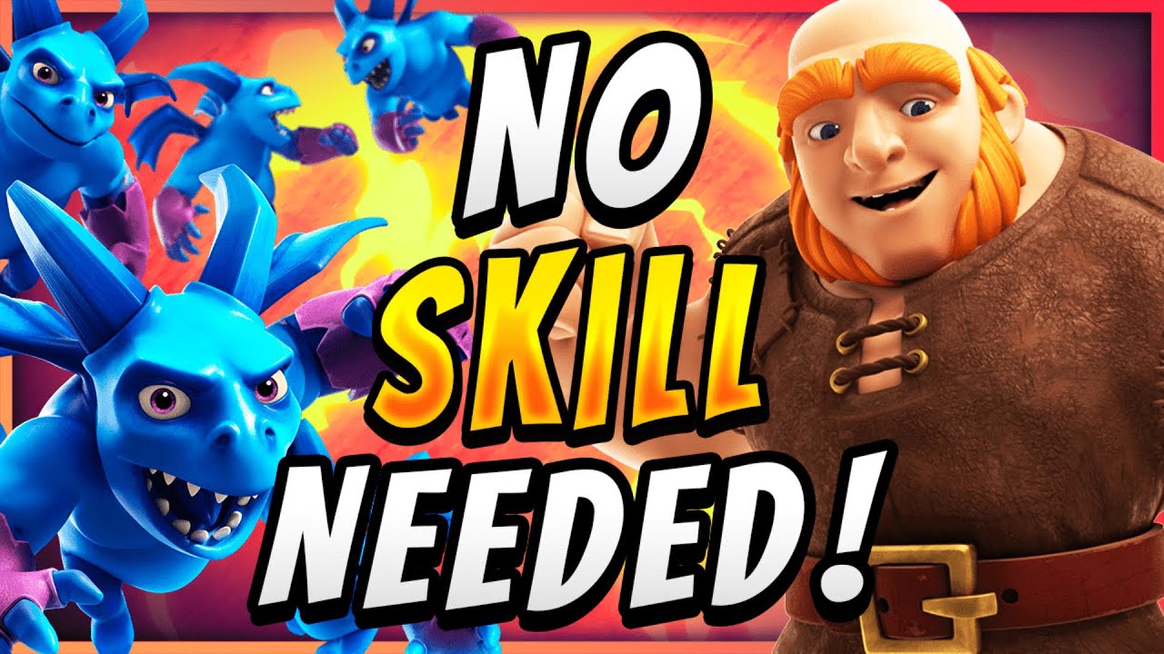 WIN USING 2% OF YOUR BRAIN with GIANT BALLOON FREEZE! — Clash Royale