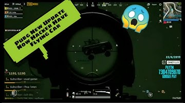 PUBG BIGGEST HACK : HACKER VS DYNAMO : A FLYING CAR IN PUBG