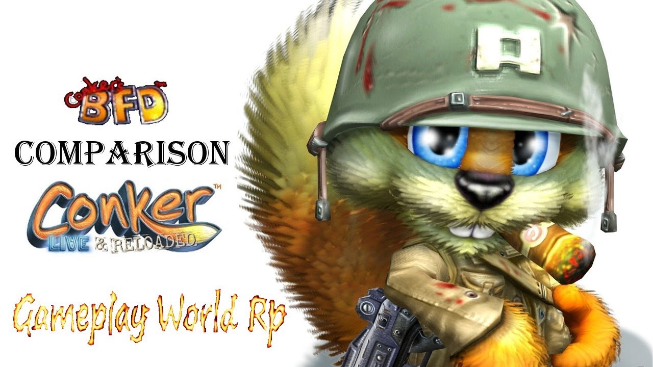 Conker Bad Fur Day Comparision N64 Vs Xbox HD 720p BR YouTube