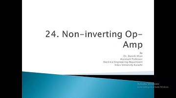 Non inverting amplifier ( Op Amp) with solved problem