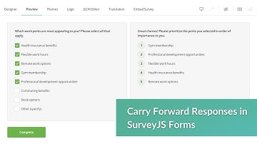 How to Carry Forward Responses to Create Dynamic Forms  | Non-cloud Form Builder for Enterprises