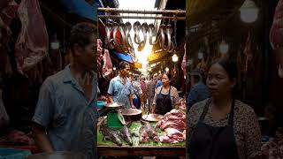 Cobras and Crocodile Meat — A True Asian Market Scene!.