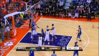 Duke vs Clemson Men's Basketball Highlights