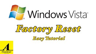 How To Factory Reset Restore Windows Vista - Alyramega