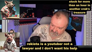 DsP--thanks for the pittance-rekieta is not a lawyer, i dont want his help-failing in another crab's