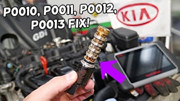CODE P0010 P0011 P0012 P0013 CAMSHAFT POSITION KIA SORENTO, KIA SPORTAGE CHECK ENGINE LIGHT