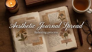 ASMR Aesthetic Journaling 🤫 (Satisfying Taping, Peeling & Scissor Sounds)