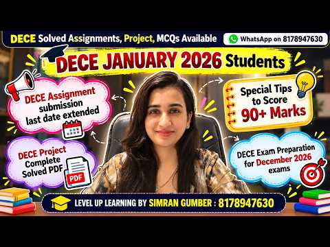 DECE January 2026 Students Final Update IGNOU Simran Gumber Level Up Learning