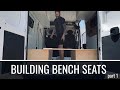 Building Convertible Bed/Bench Seats! Ram ProMaster Van Build Conversion - Episode 15 | Jason Klunk