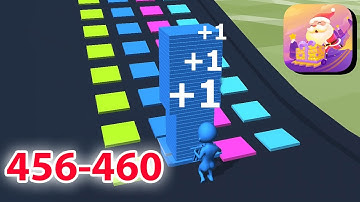 Stack Colors - Level 456-460 - NEW GAME - New Update Gameplay Walkthrough - All Level (iOS, Android)