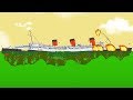 Haunted Queen Mary Ghost Ship VS Green Slime! - Floating Sandbox Gameplay