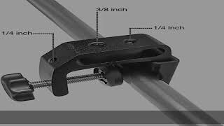 Julius Studio [2-Pack] C Clamp Multi Functional Adapter for Various Situation, Standard 1/4" 3/8" F
