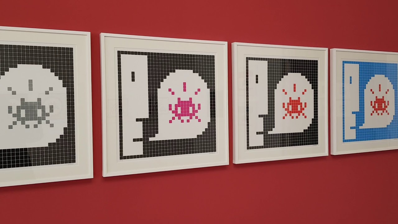 Invader Prints on Paper. MGLC Ljubljana