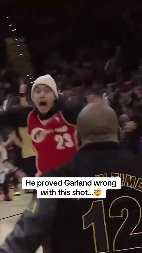 This Cavs fan cashed a half-court shot for $10K ? (via cavs/TT)