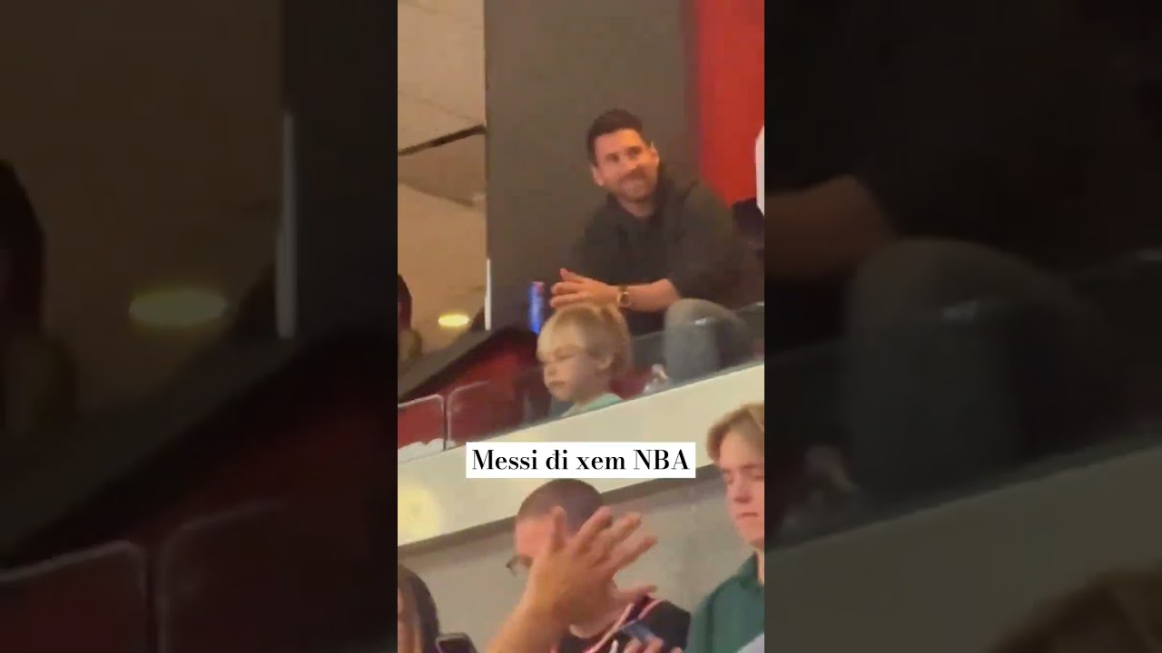 Messi đi xem NBA